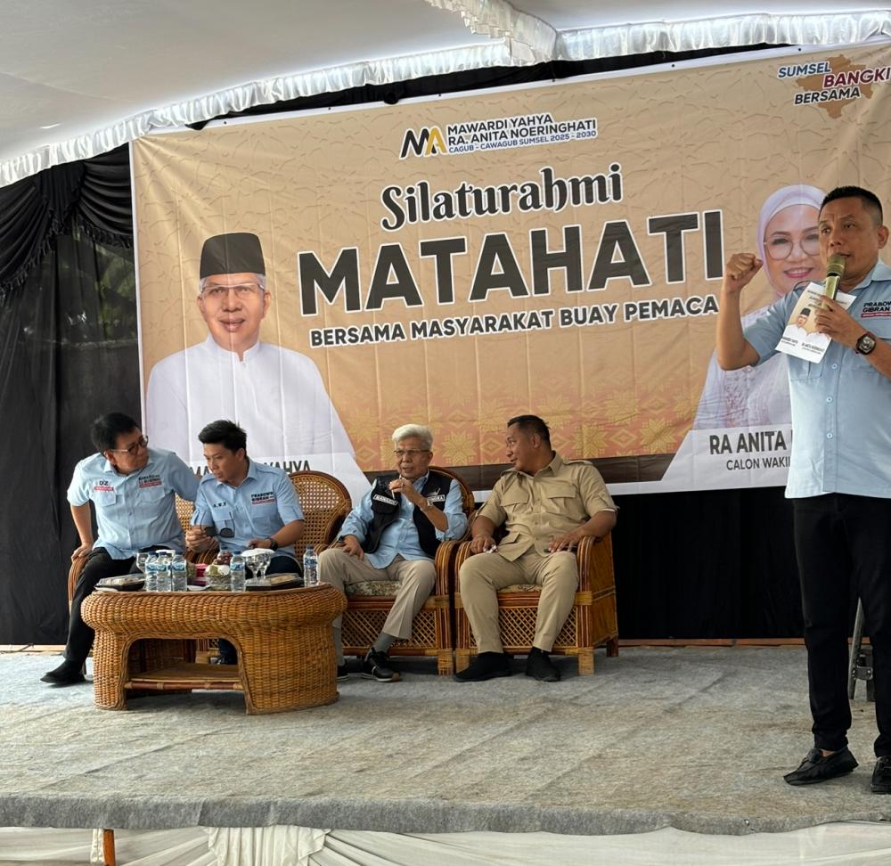 Bacalon Bupati OKUS Iwan Hernawan dan Tokoh Masyarakat Buay Pemaca Kabupaten OKUS Siap Memenangkan Matahati