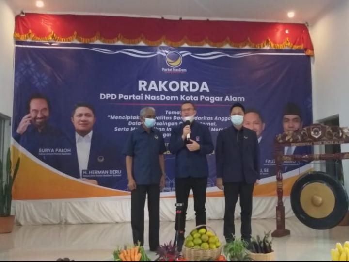 Gabung ke NasDem, Alpian Ingin Wako Pagaralam 2 Periode, M Fadly: Anda Gabung BelumTentu Dimainkan