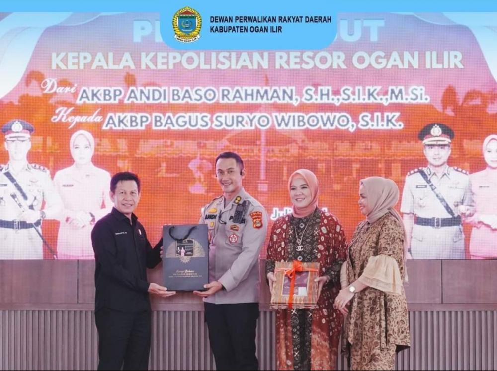 Hadiri Acara Pisah Sambut Kapolres OI, Ini Pesan Ketua DPRD