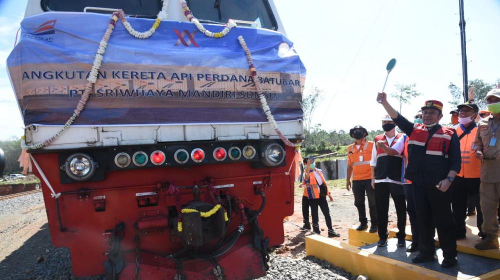 Kereta Api Batubara Resmi Dioperasikan, HD Optimis Sumsel Jadi Gerbang Eskpor