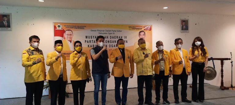 Ketua DPRD Ogan Ilir H Suharto HS, Terpilih Aklamasi Sebagai Ketua DPD Golkar Ogan Ilir